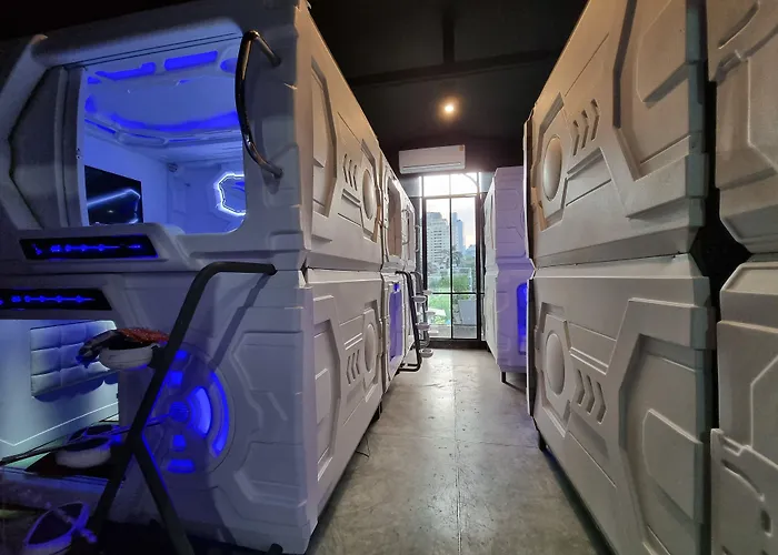 Met A Space Pod @phrom Phong Hostel